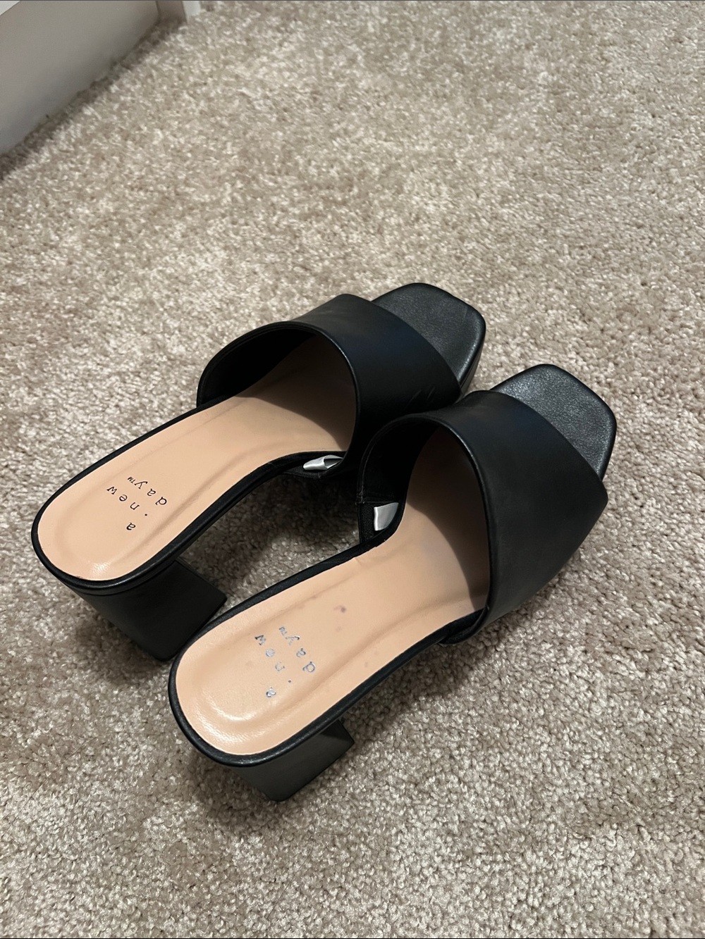 Black platform heels size 6.5
